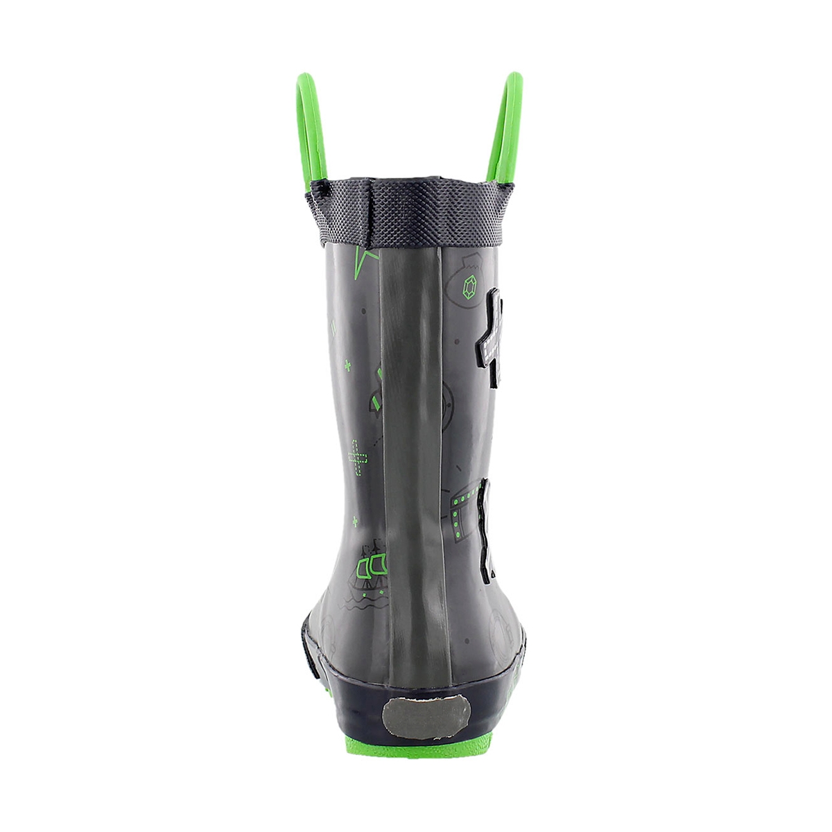 Bys Shipwreck lt grey printed rain boot