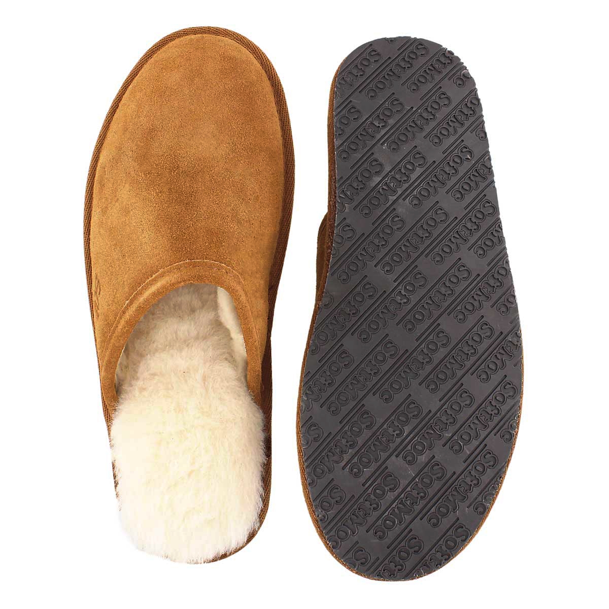 Mns Simon chestnut mem. foam slipper