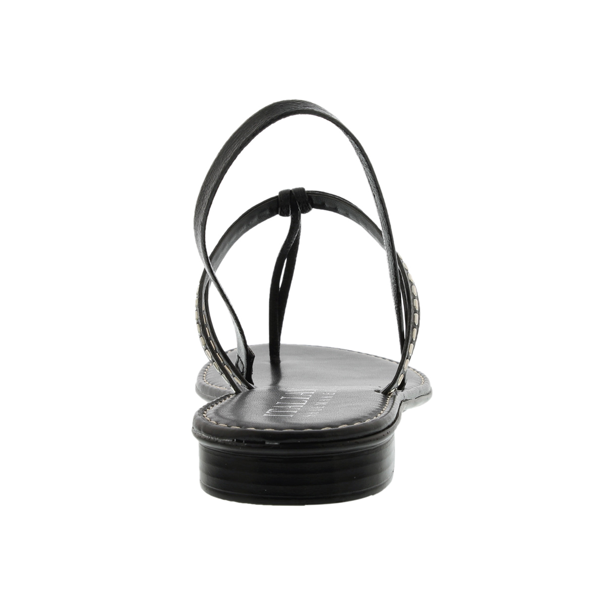 Lds Skittle black t-strap sandal