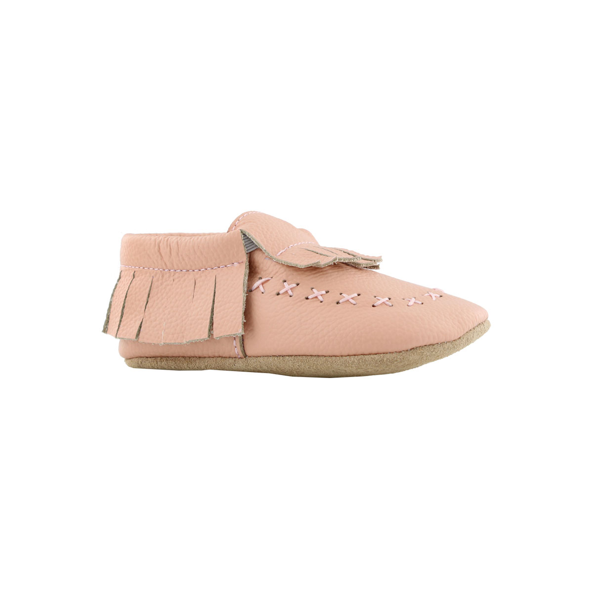 Infs-g Smoccey pnk slipper bootie