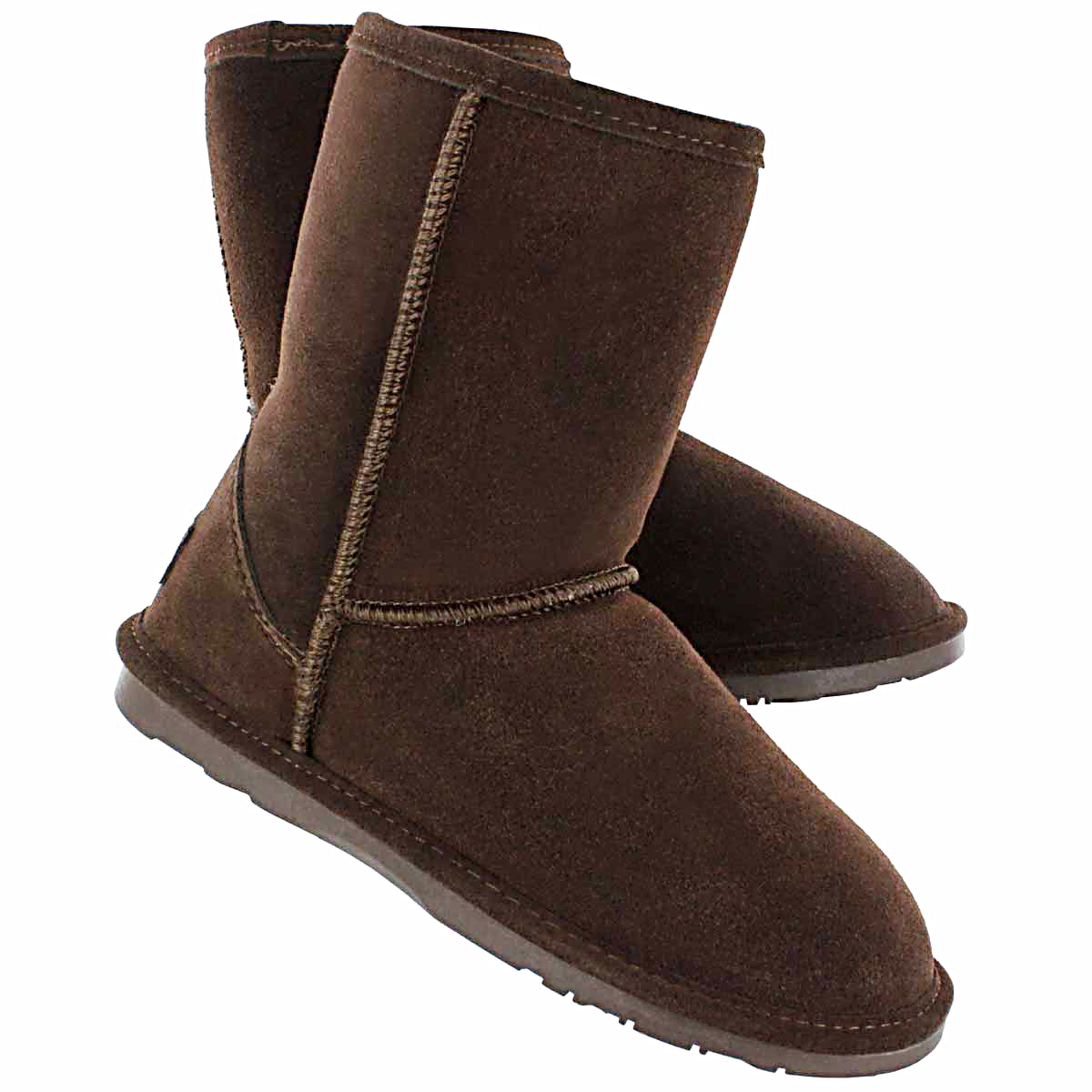 Lds Smocs 4 chocolate mid suede boot