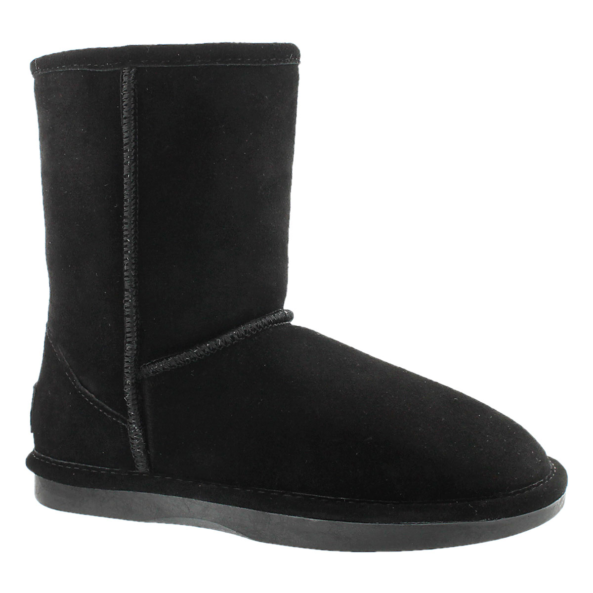 Lds Smocs Zip black suede boot