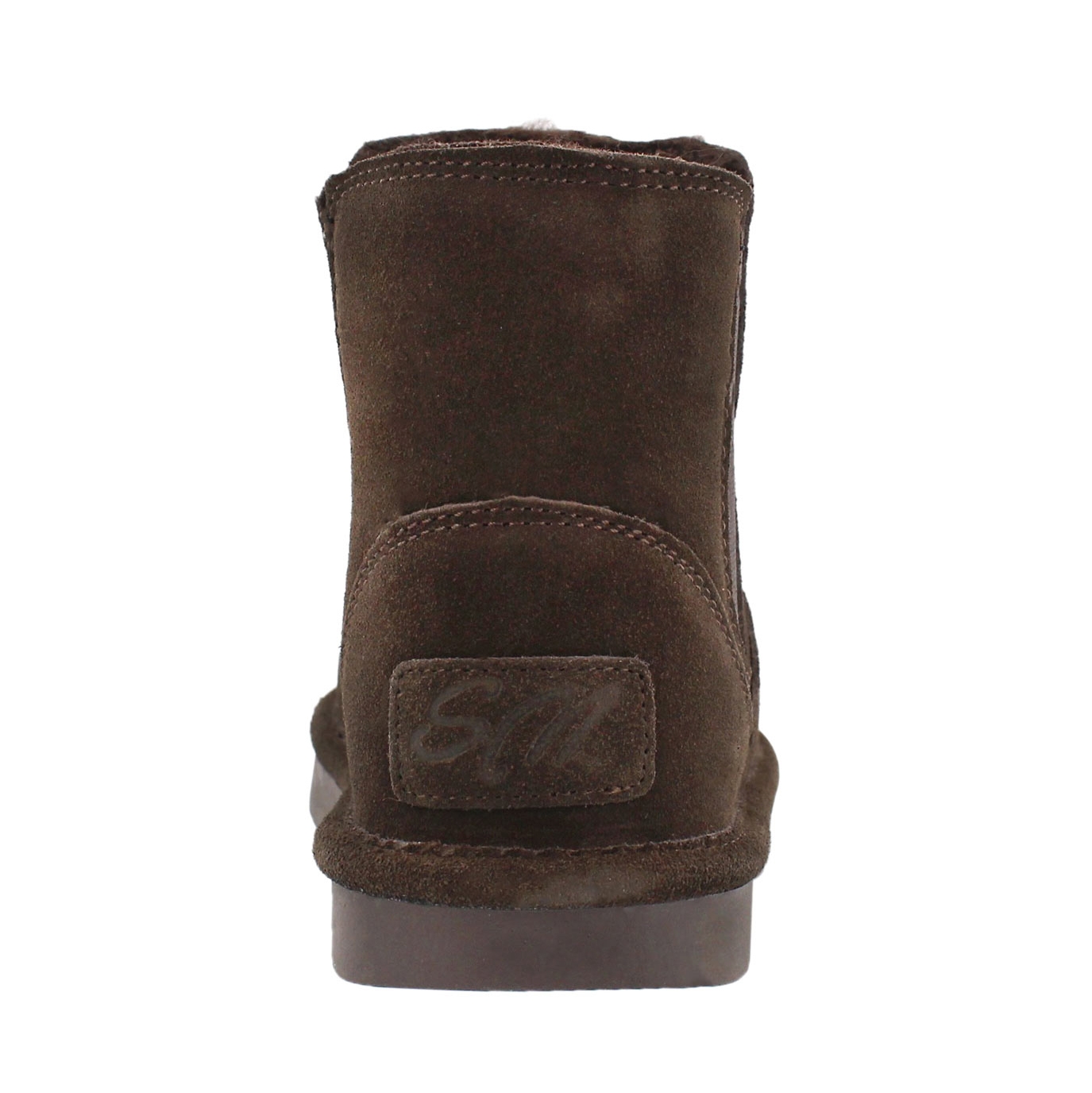 Lds Smocs 5 choc chelsea suede boot
