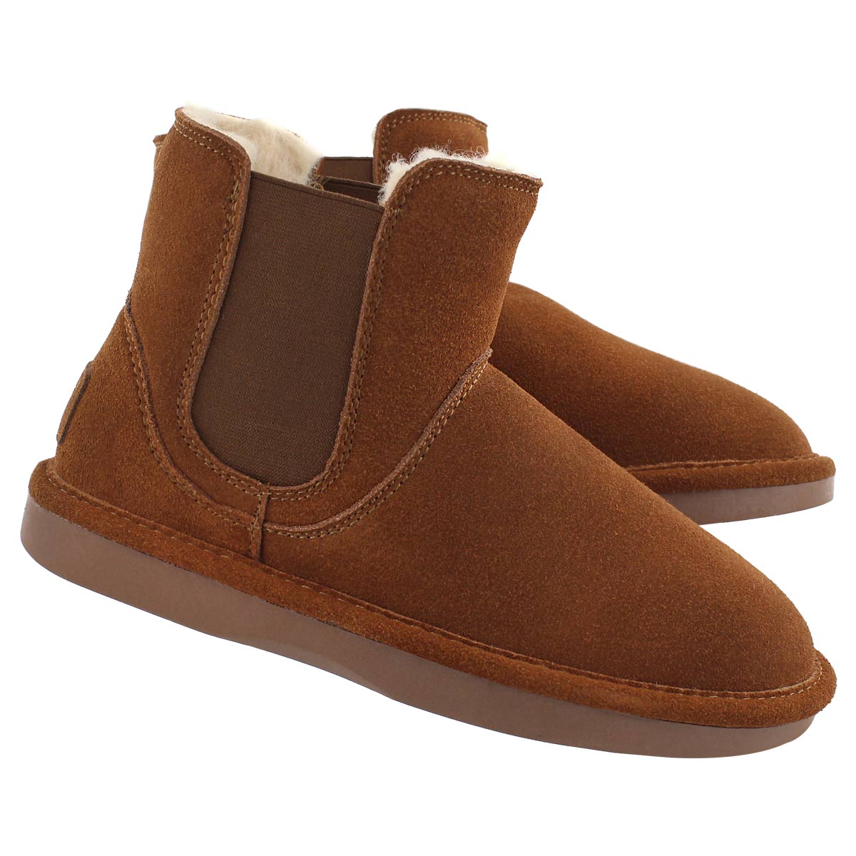 Lds Smocs 5 spc chelsea suede boot