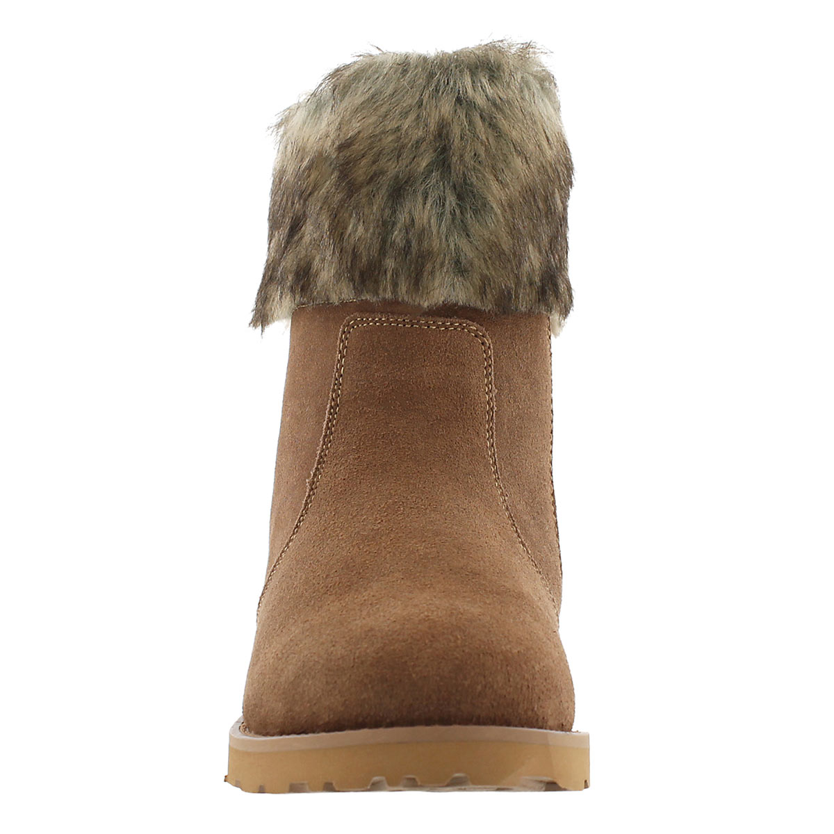 Lds Smocs 5 Fur sand suede boot