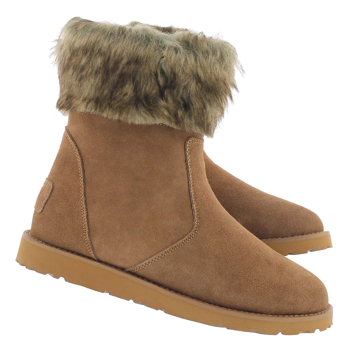 Lds Smocs 5 Fur sand suede boot