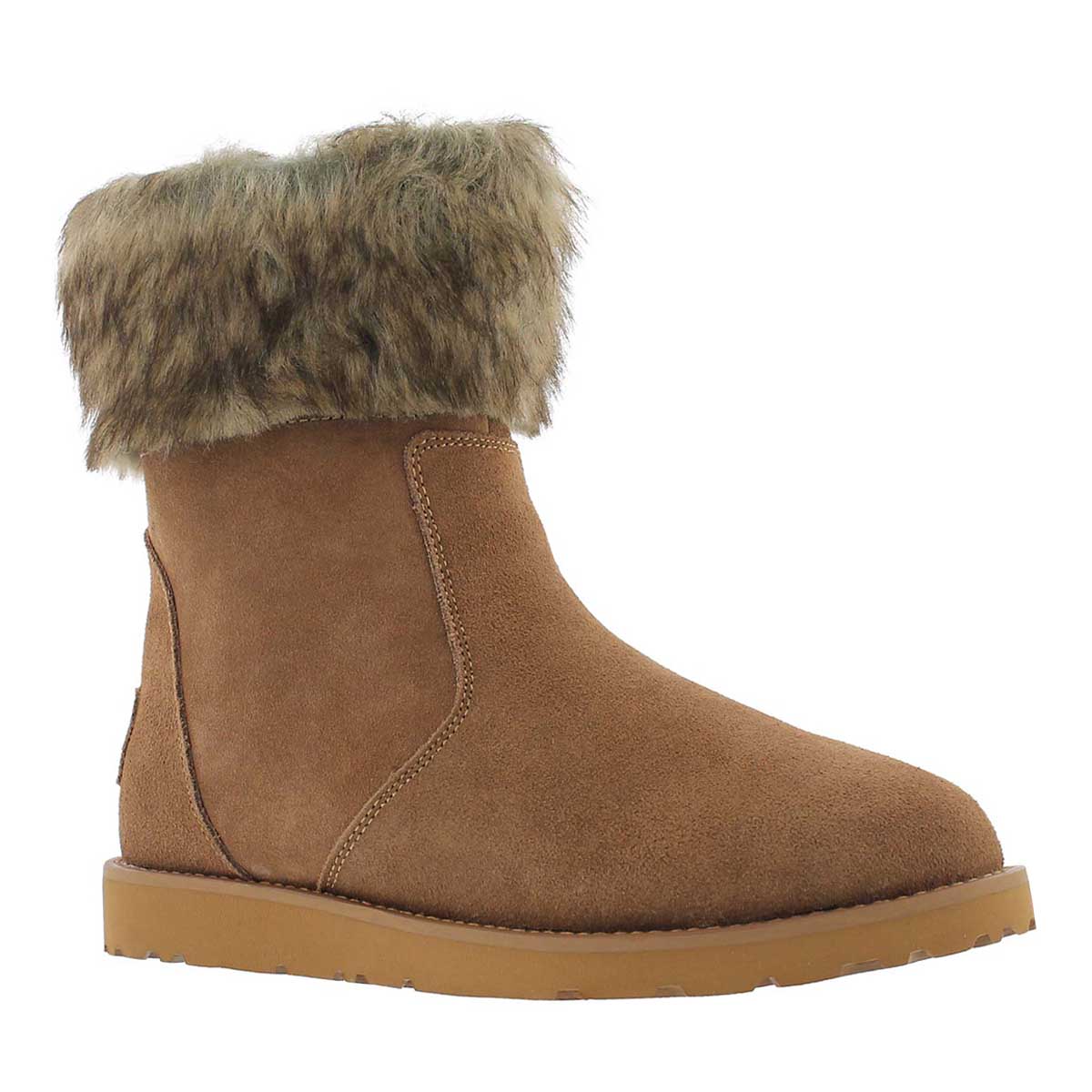 Lds Smocs 5 Fur sand suede boot
