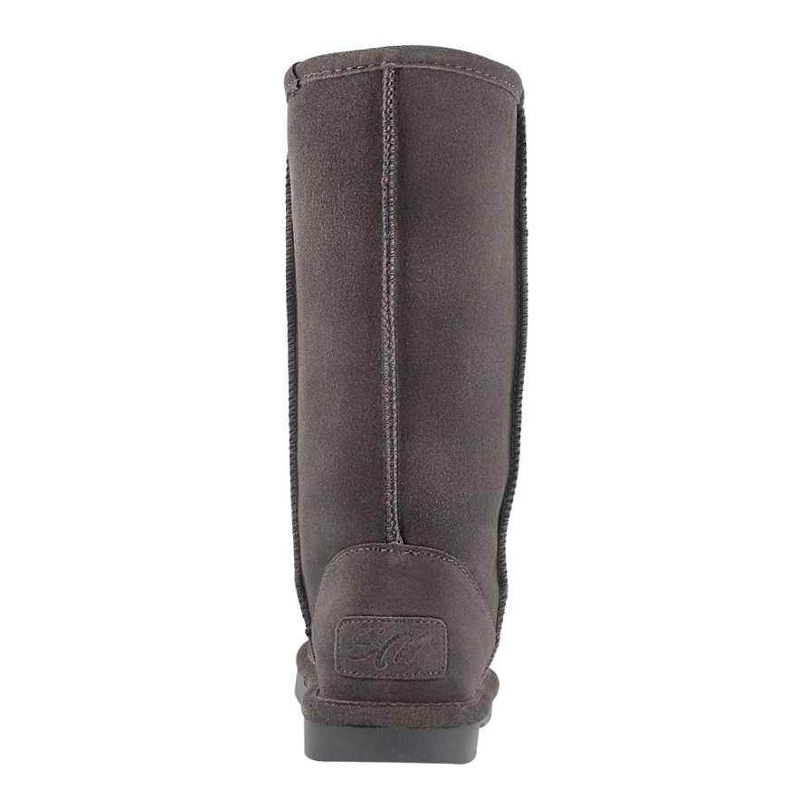 Lds Smocs 5 grey tall suede boot