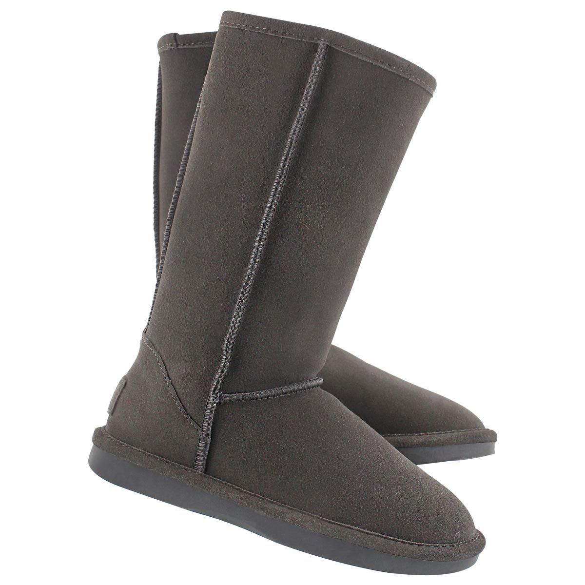 Lds Smocs 5 grey tall suede boot