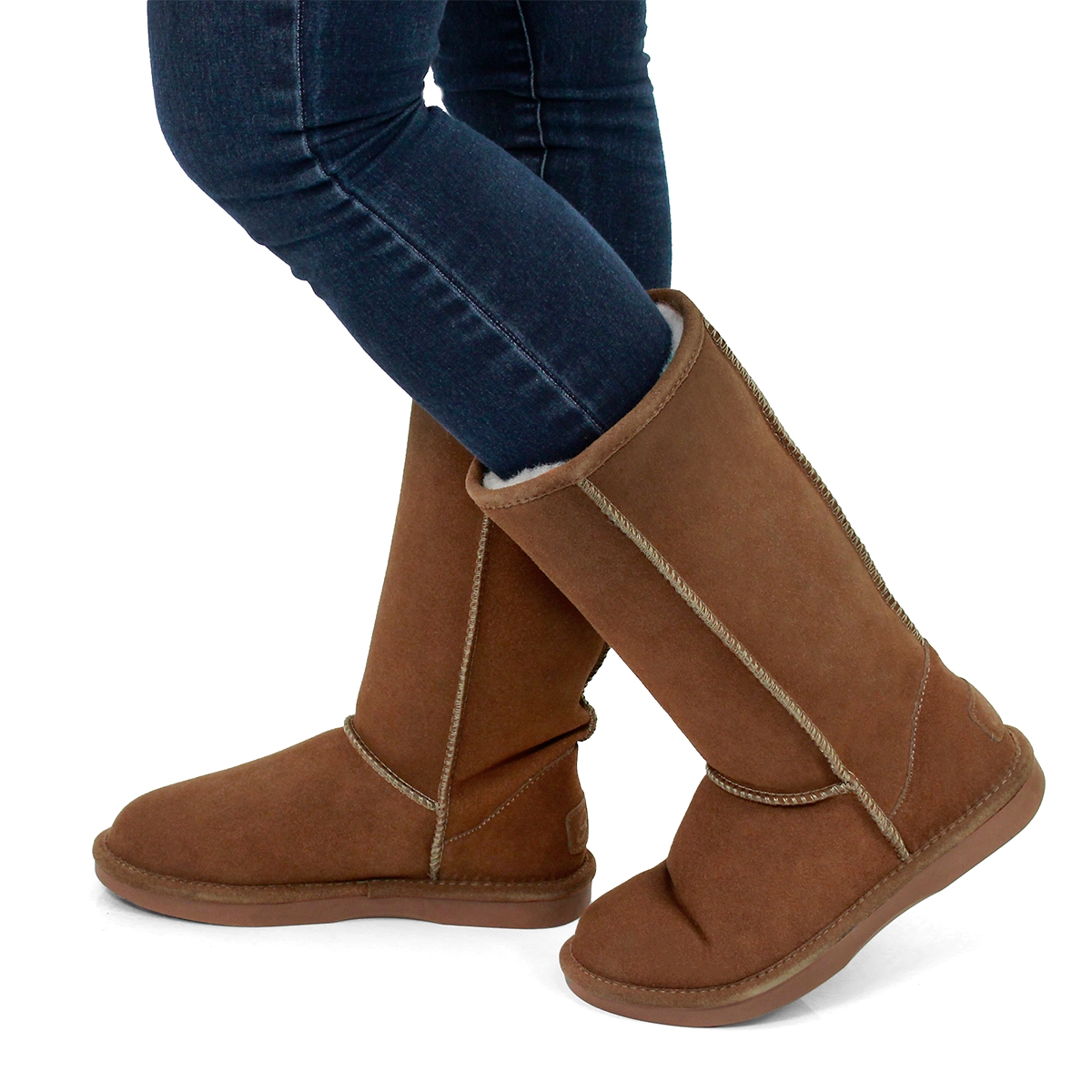 Lds Smocs 5 spice tall suede boot