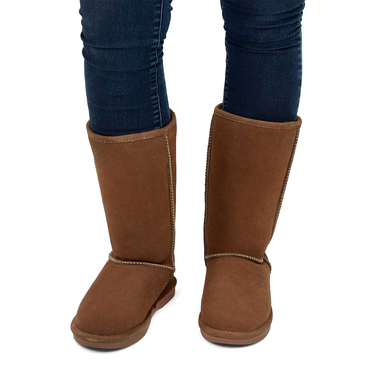 Lds Smocs 5 spice tall suede boot