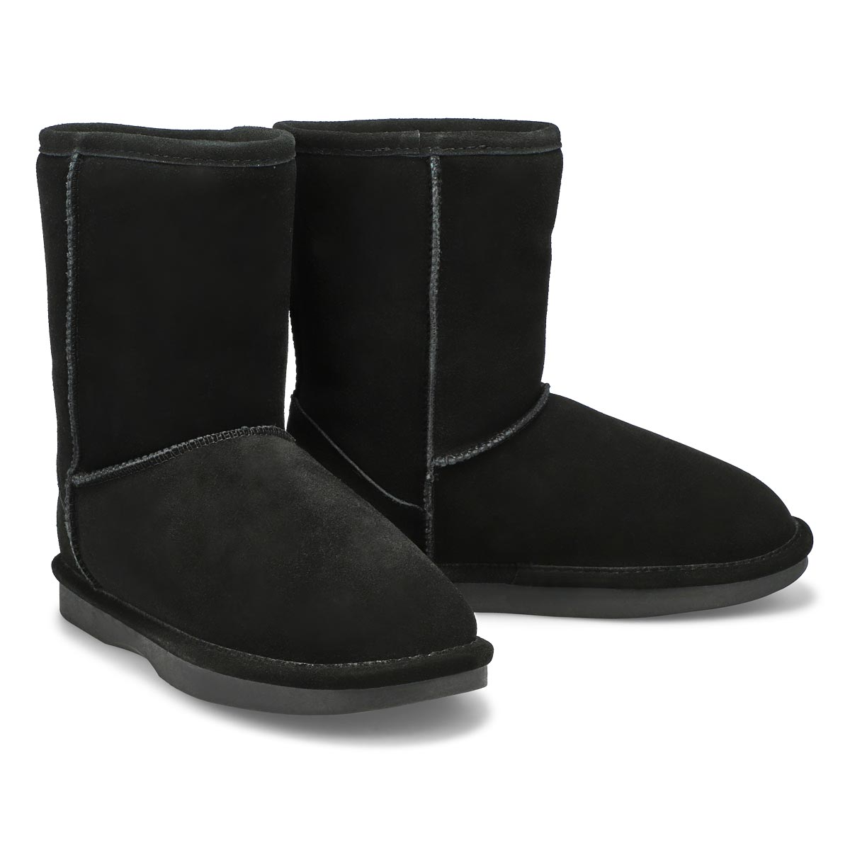 Lds Smocs 5 black mid suede boot