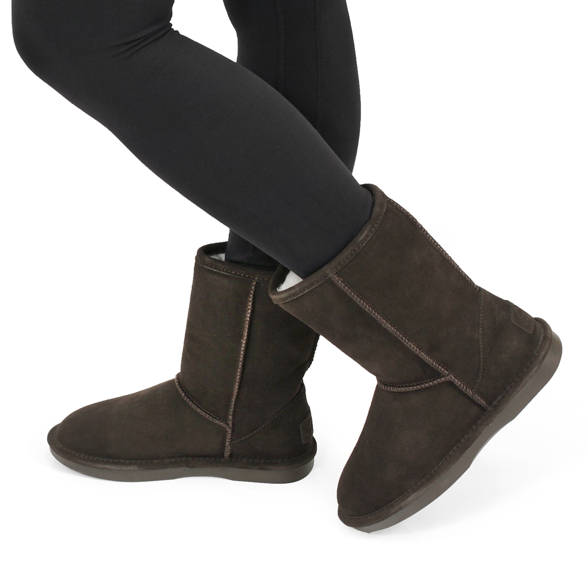 Lds Smocs 5 chocolate mid suede boot