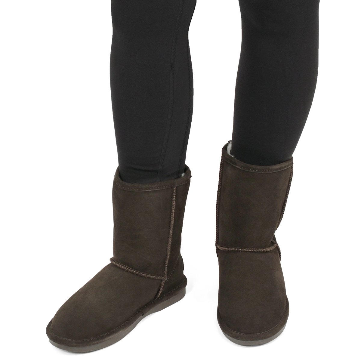 Lds Smocs 5 chocolate mid suede boot