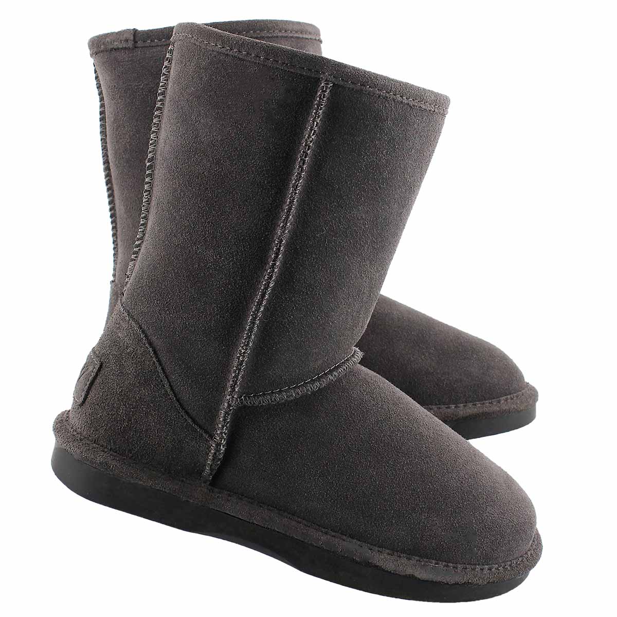 Lds Smocs 5 grey mid suede boot