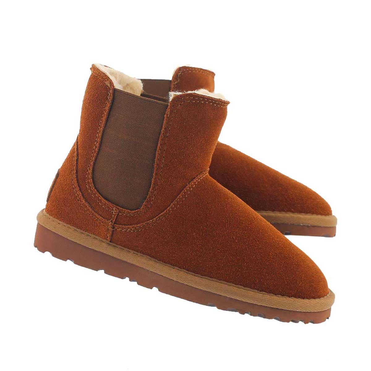 Grls Smocs 5 spc chelsea suede boot