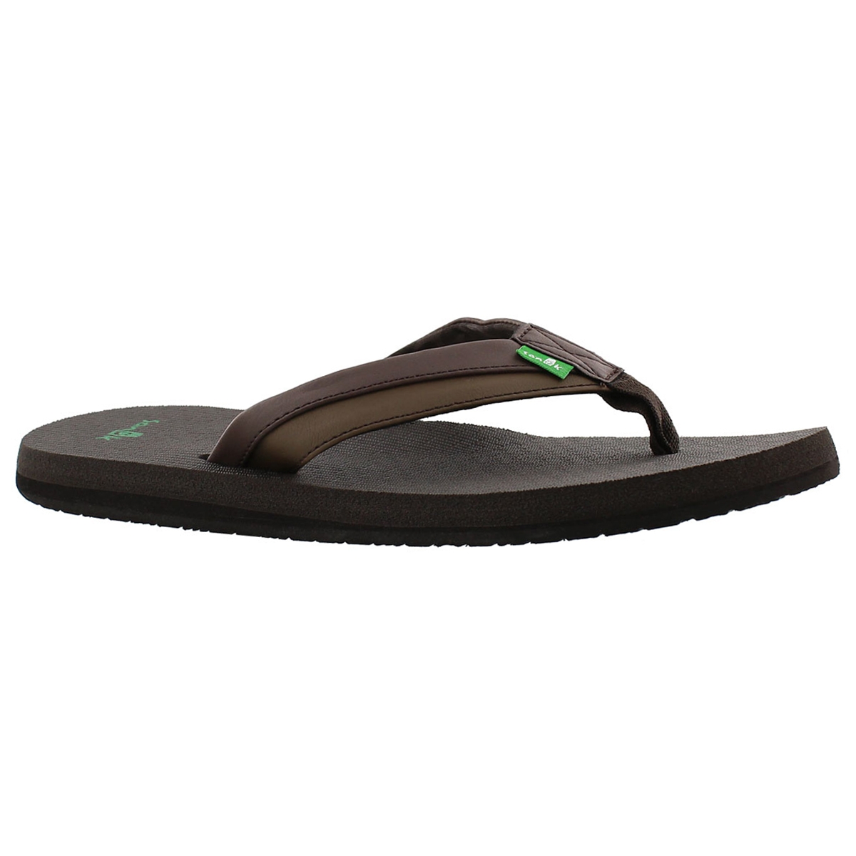 Mns Beer Cozy Light dk brown flip flop