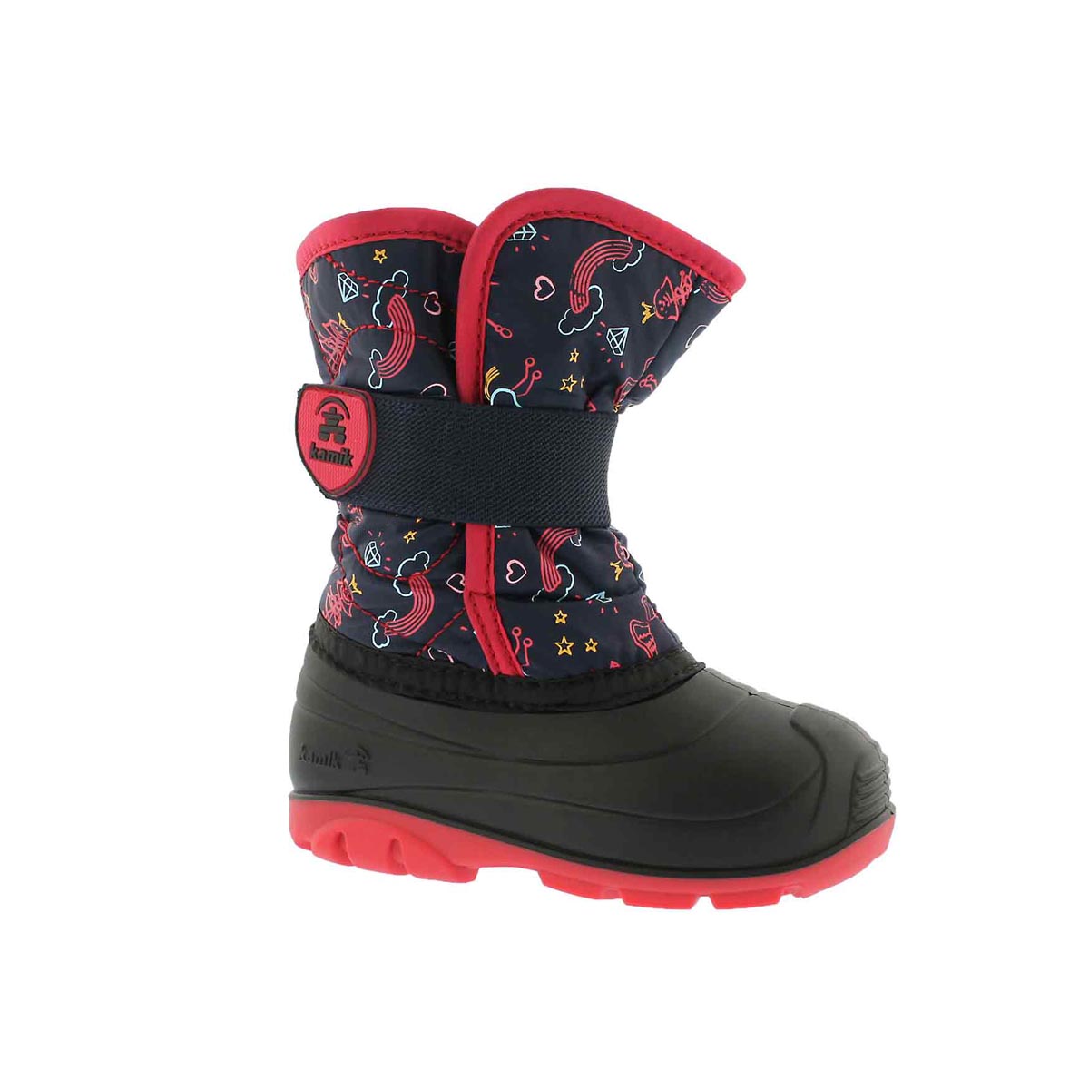 Infants' SNOWBUG 4 nvy/pnk waterproof winter boots
