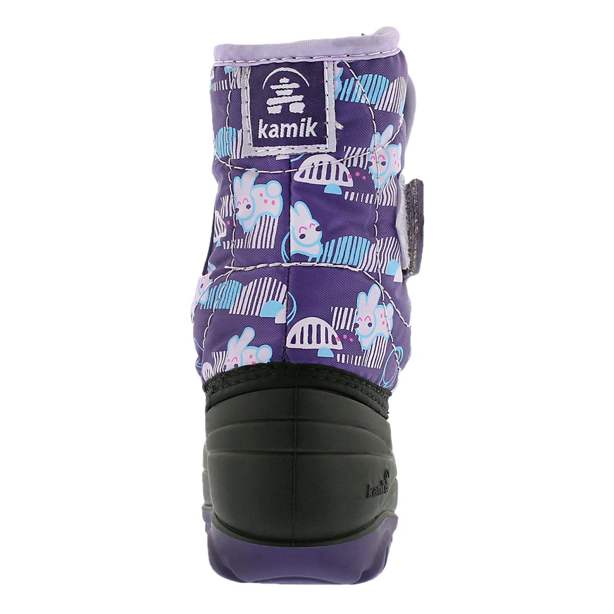Infs Snowbug4 purple printed winter boot