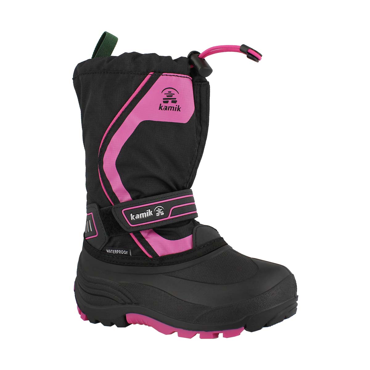 Grls Snowcoast3 blk/mgta wp winter boot