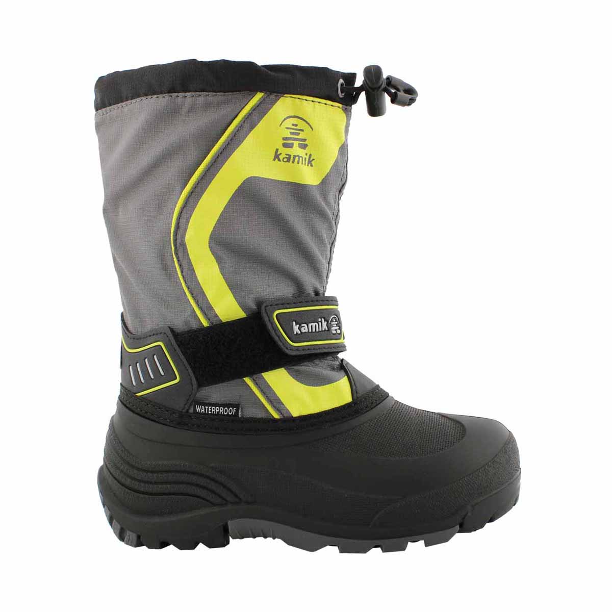 Bys Snowcoast3 char/ylw wtpf winter boot