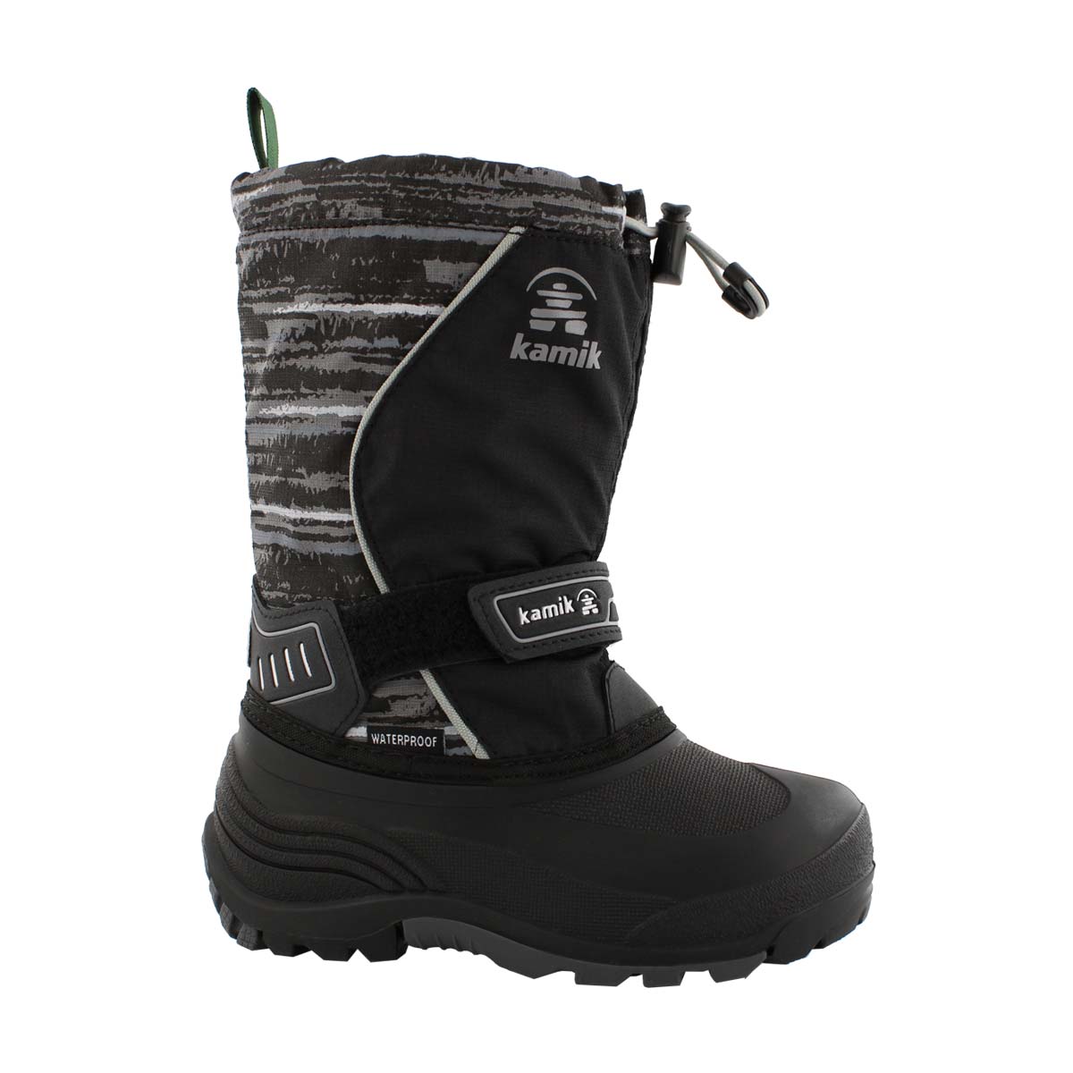 Bys SnowcoastP blk/char wtpf winter boot