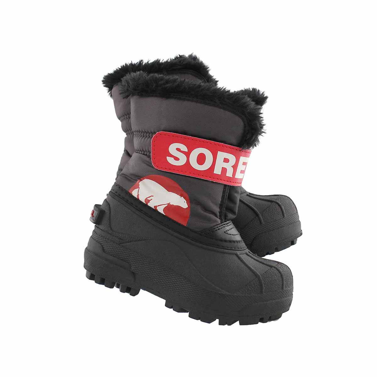 Inf Snow Commander dk gry/red boot