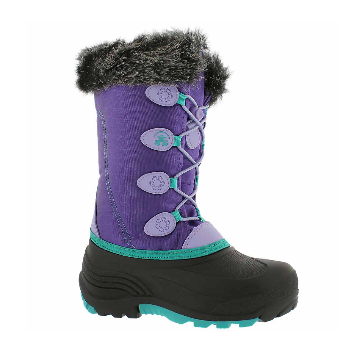 Girls' SNOWGYPSY purple winter boots