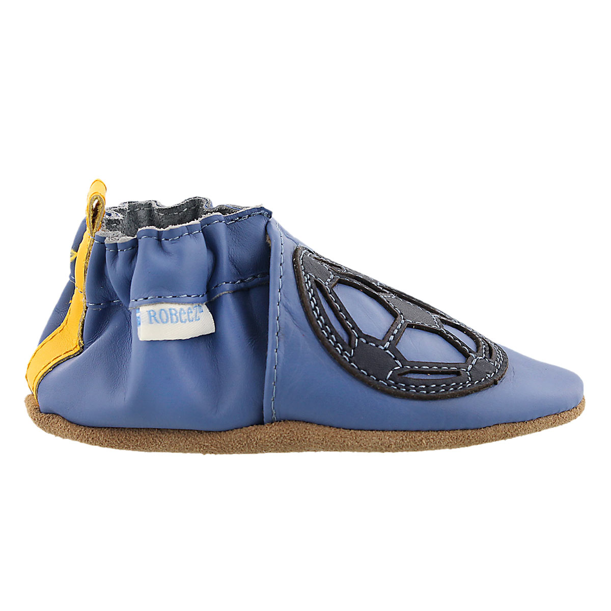 Inf Soccer Boy blue soft sole slipper