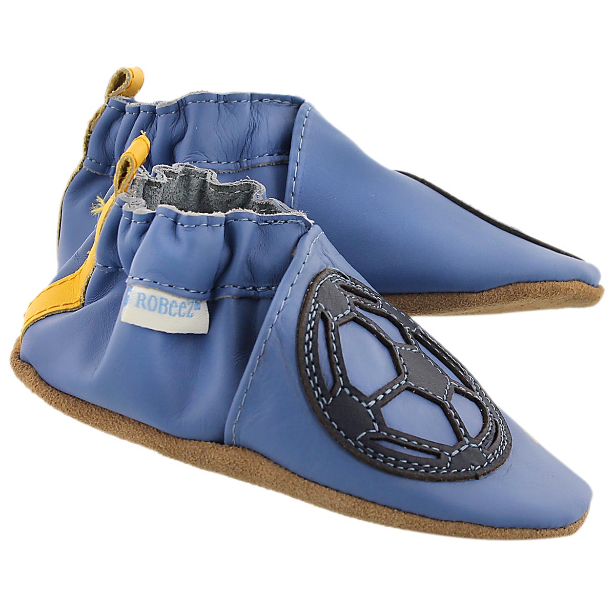 Inf Soccer Boy blue soft sole slipper