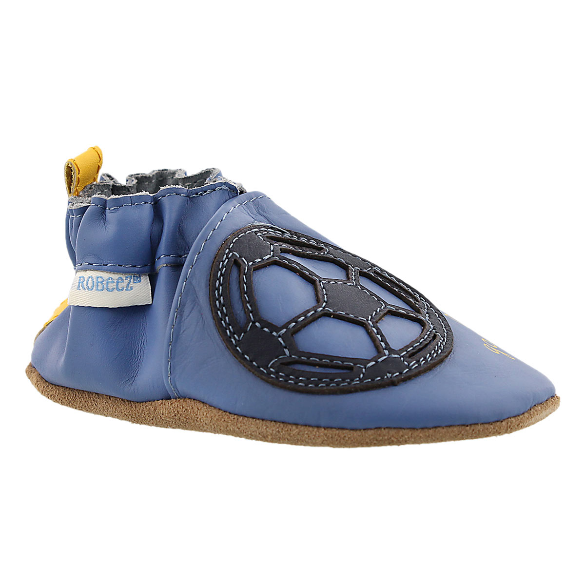 Inf Soccer Boy blue soft sole slipper