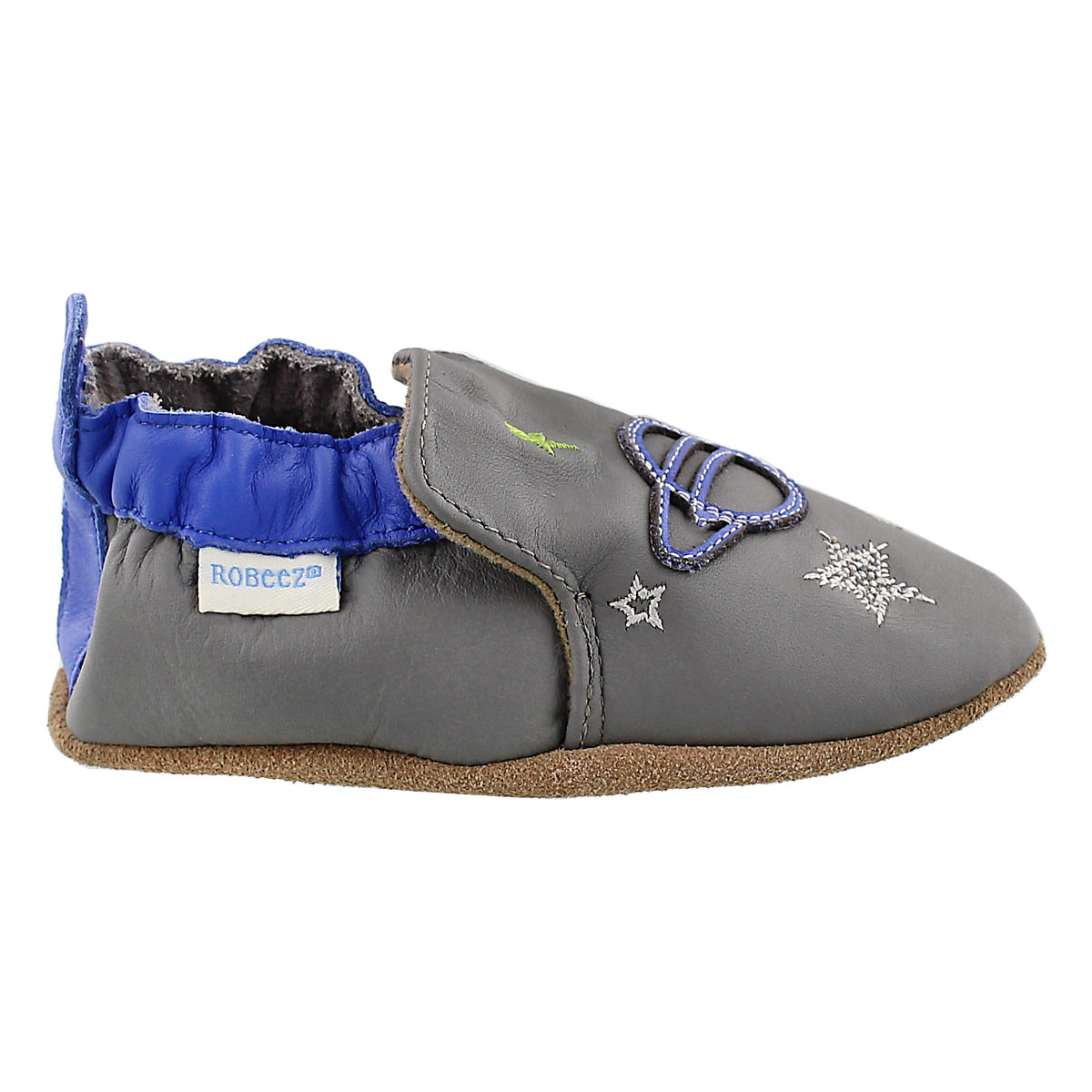 Inf Space and Stars gry/blu soft slipper