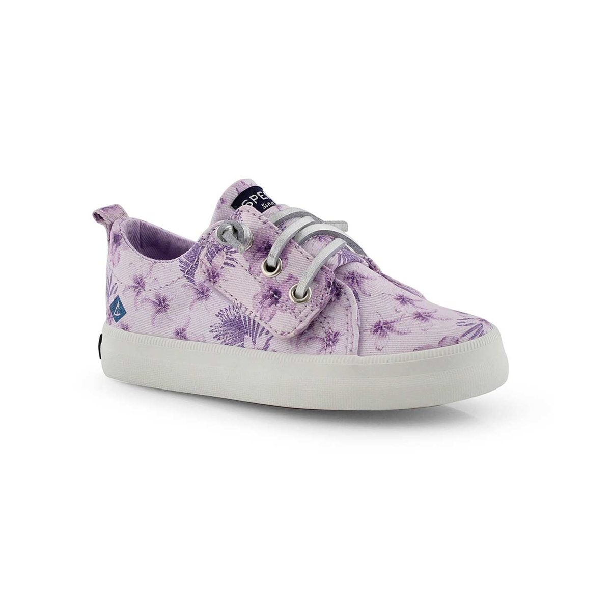Inf-g Crest Vibe purple print sneaker