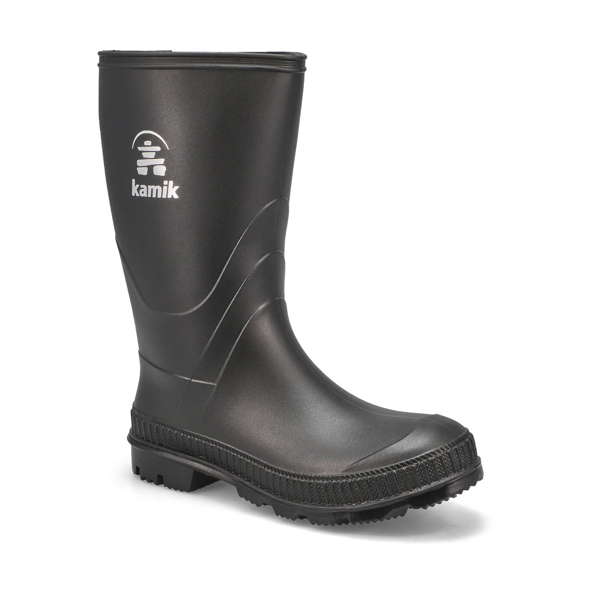Bys Stomp black waterproof rain boot
