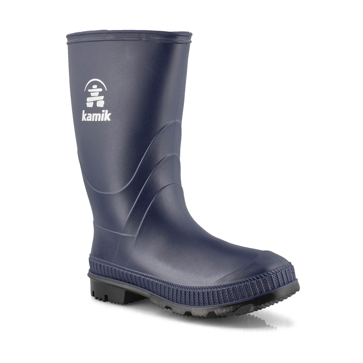Bys Stomp navy waterproof rain boot