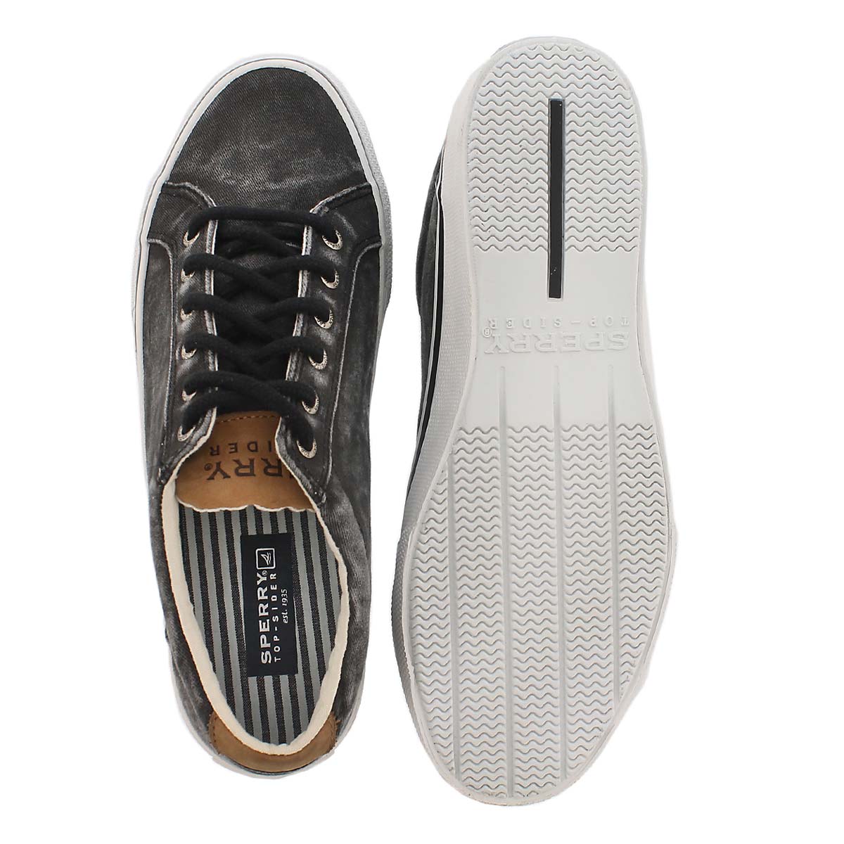 Mns Striper LTT black lace up sneaker