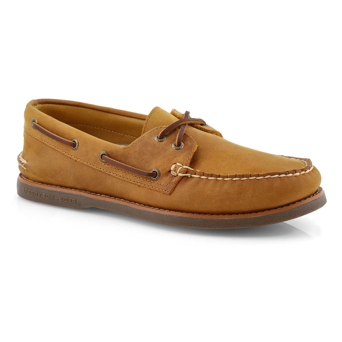 tan mens sperry boat shoe