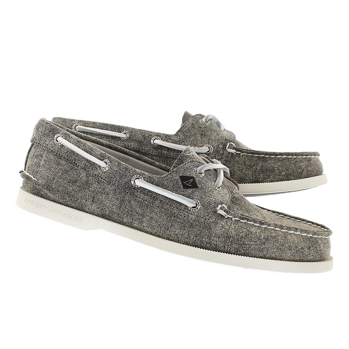 Ch bateau A/O 2-Eye White Cap, gris, hom