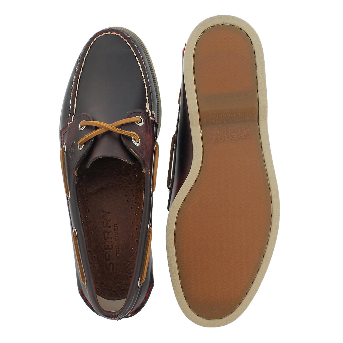 Mns A/O 2-Eye Waterloo burg boat shoe