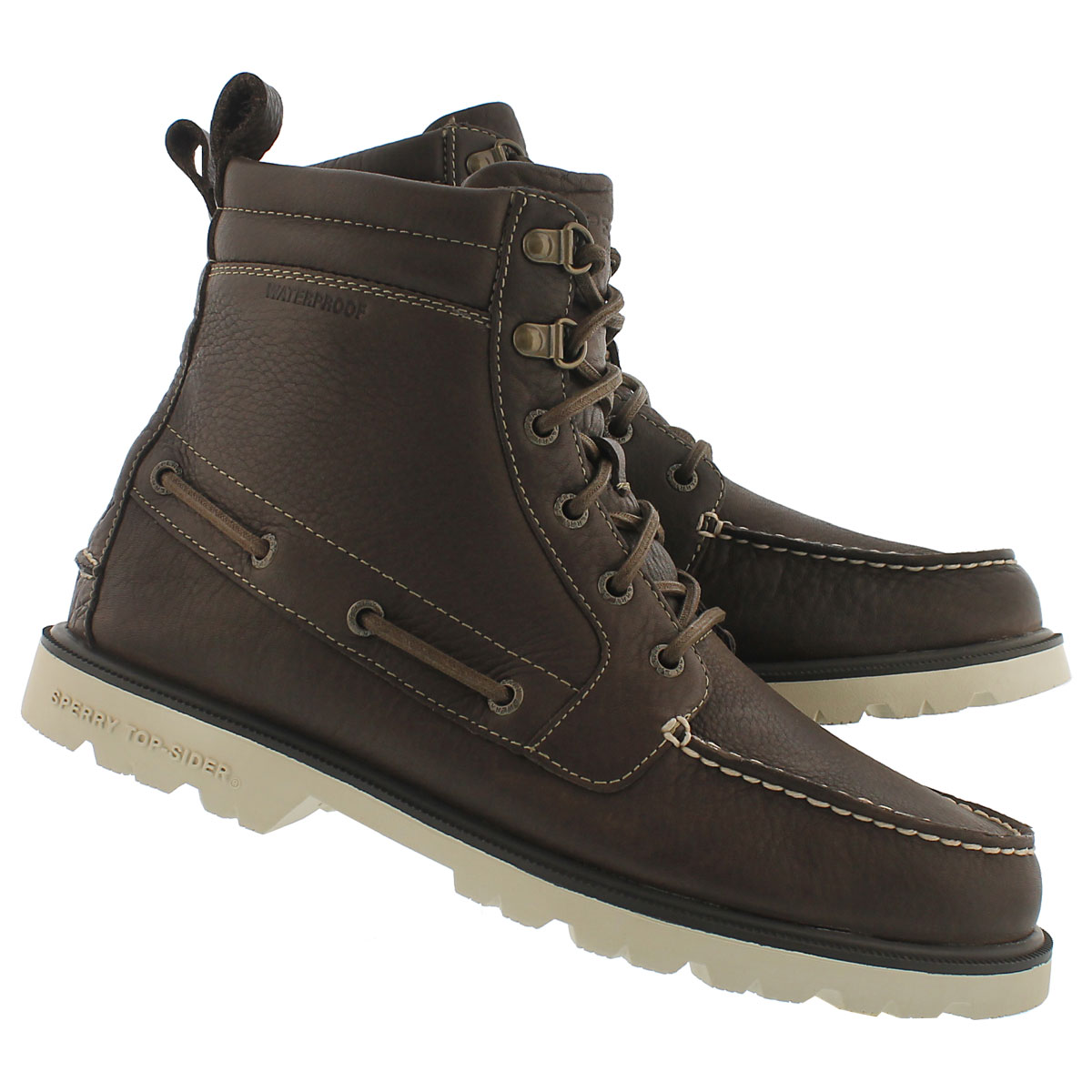 Mns A/O Lug Boot dk brn waterproof boot