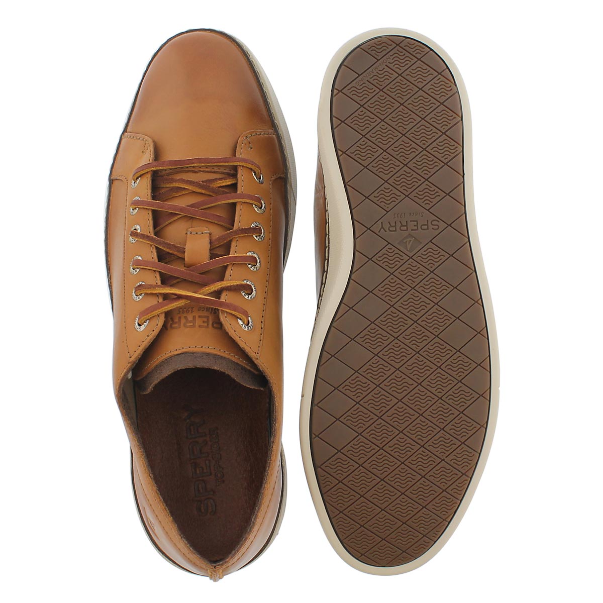 Mns Clipper LTT tan lace up sneaker