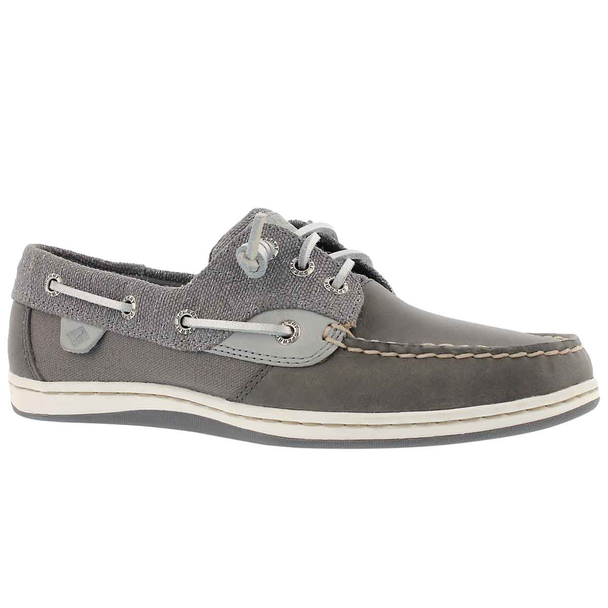 Lds Songfish Sparkle grey boat shoe