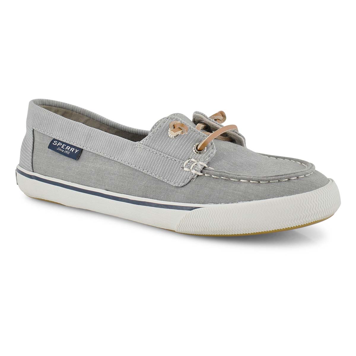 sperry gray boat shoes