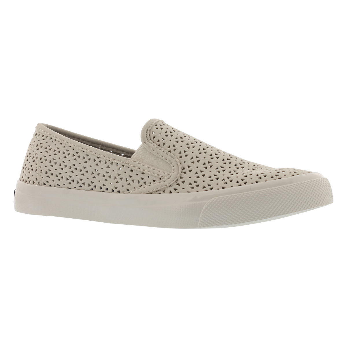 Women's SEASIDE NAUTICAL PERF ivory slip ons