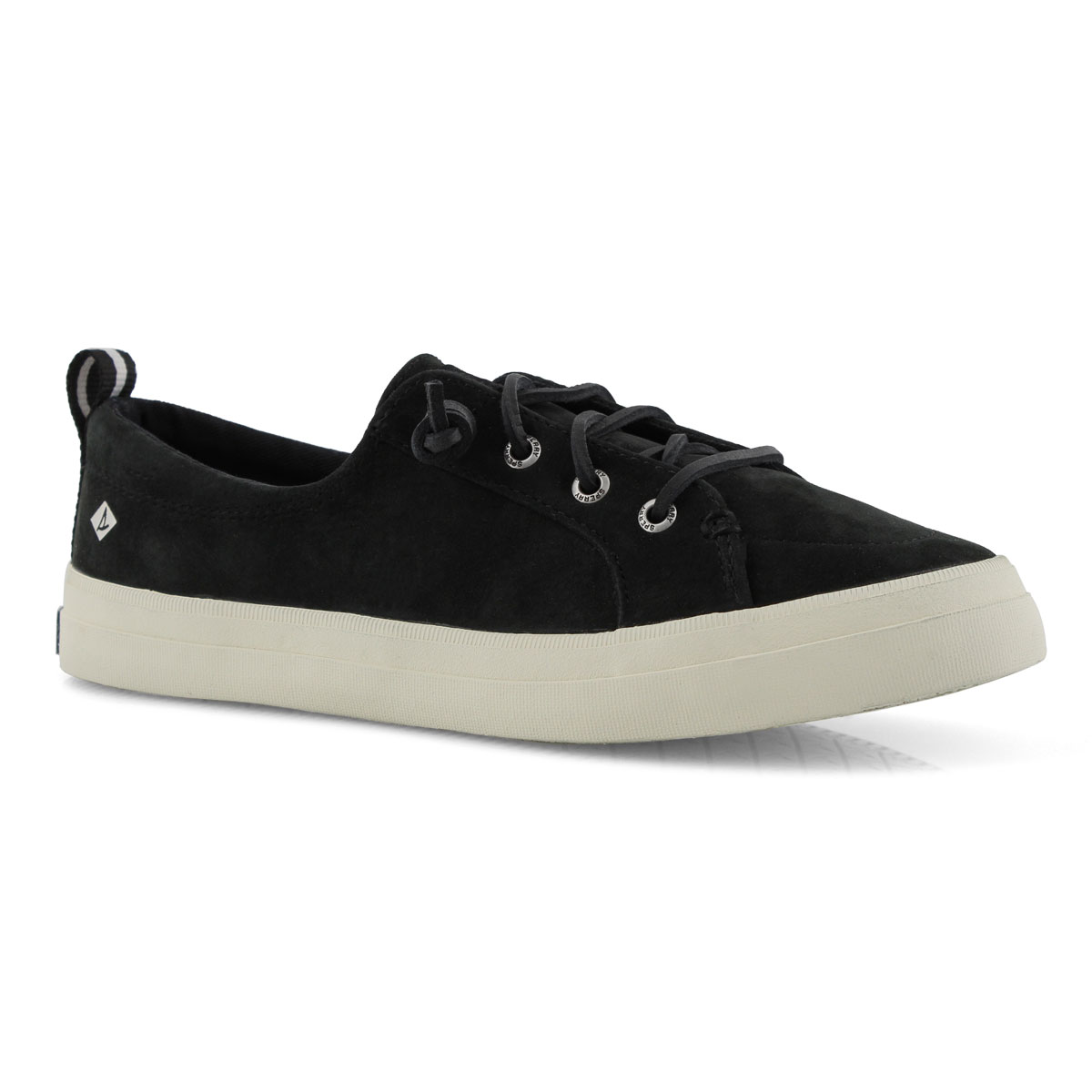Lds Crest Vibe Washable black lthr snkr