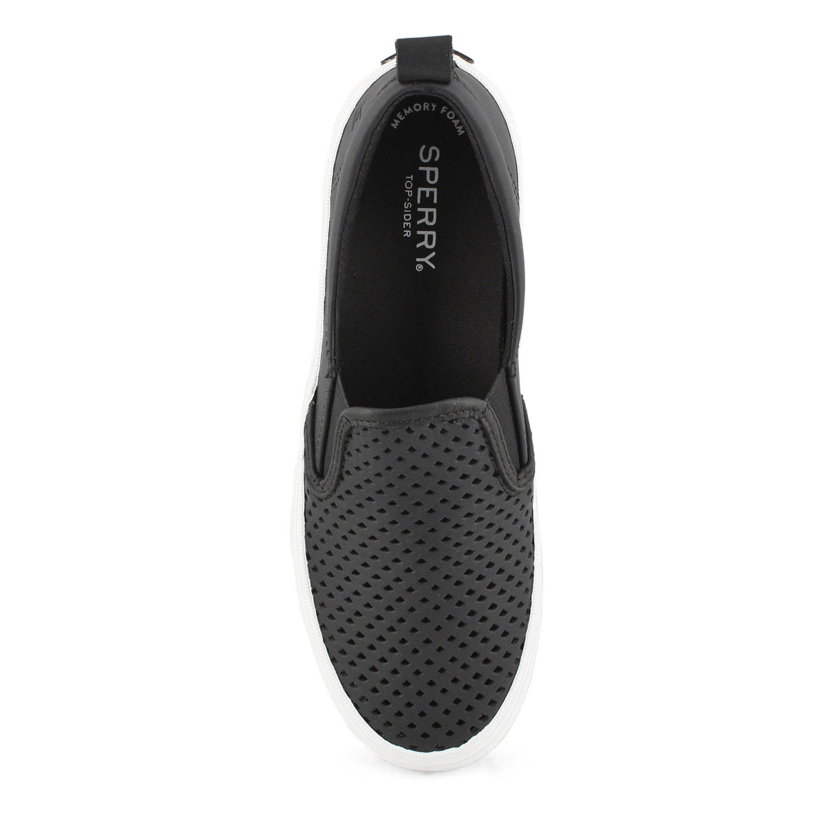 crest twin gore scalloped perforated sneaker