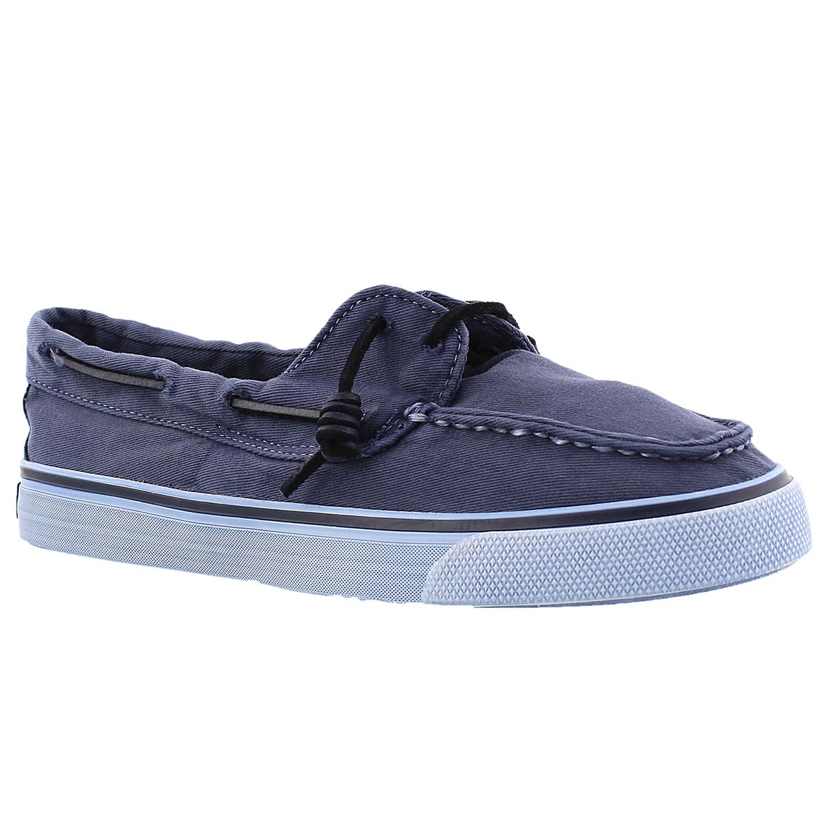 Lds Bahama Washed navy boat shoe