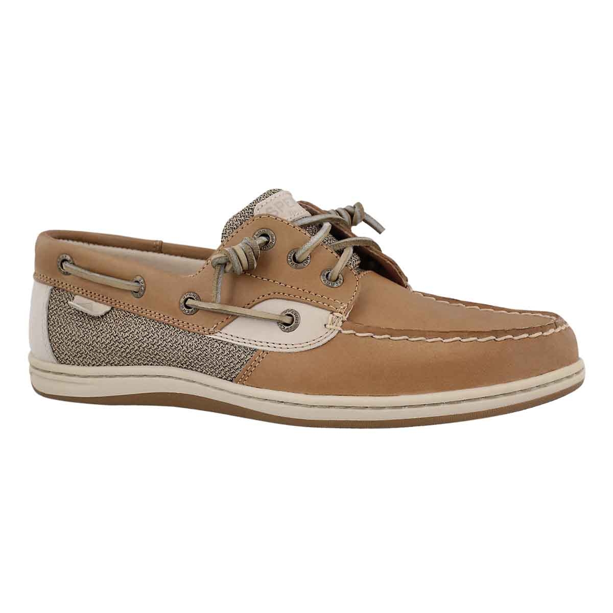 Women's SONGFISH linen/oat boat shoes