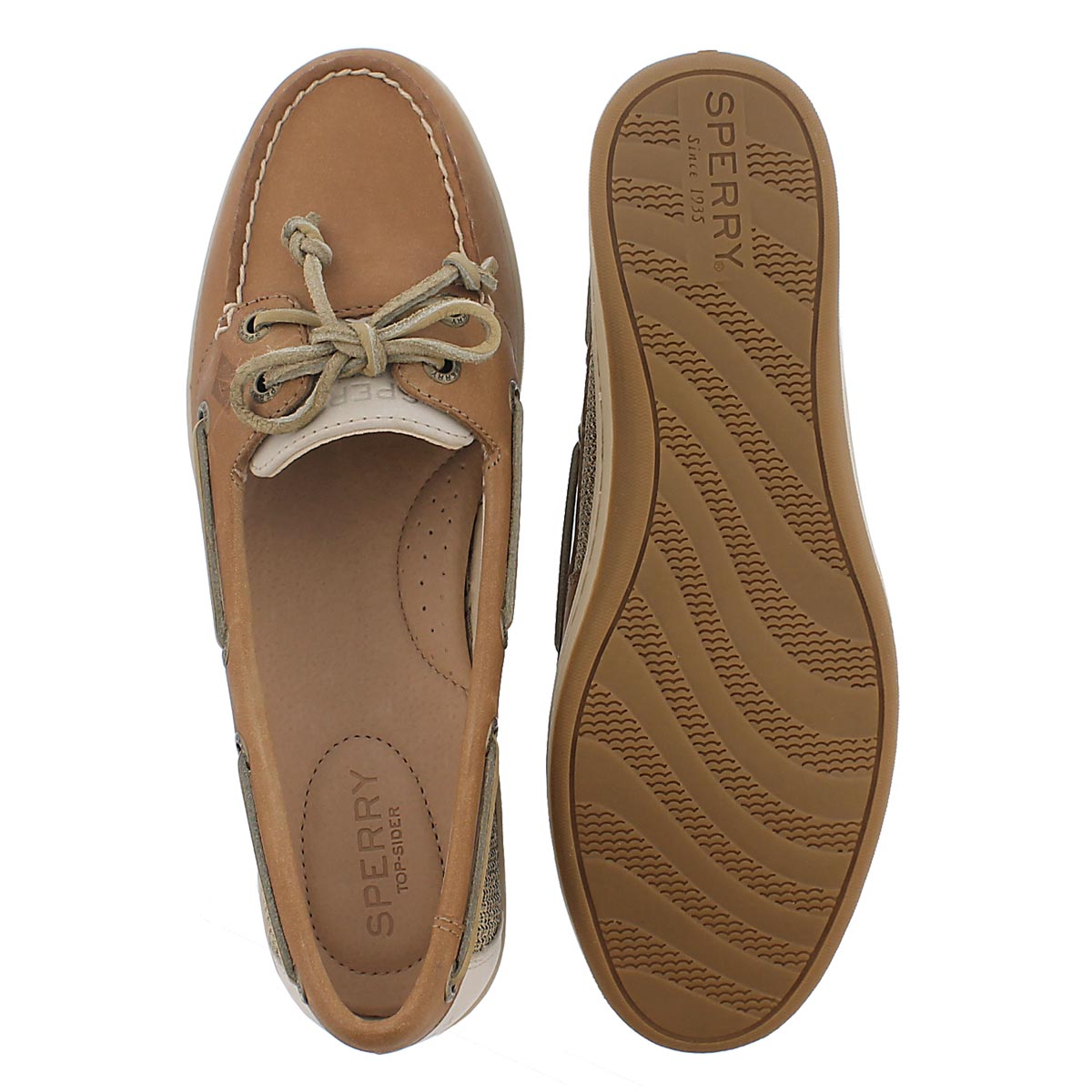 Lds Firefish linen/oat 2 Eye boat shoe