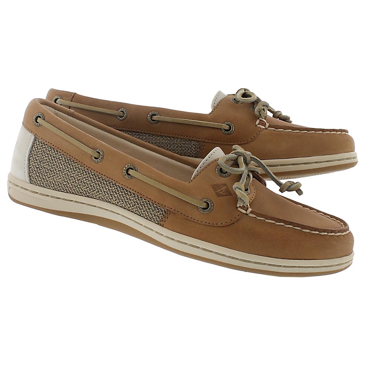 Lds Firefish linen/oat 2 Eye boat shoe